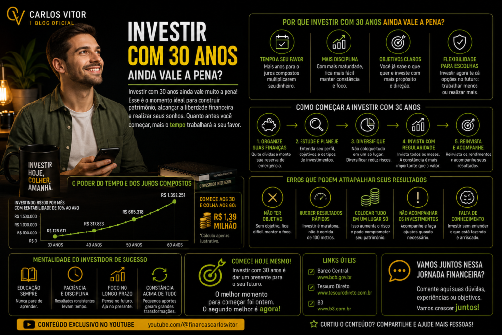 Investir com 30 Anos Vale a Pena? Veja Como Começar Agora